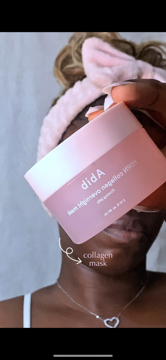 Customer photo review of PDRN collagen overnight mask Firming jelly