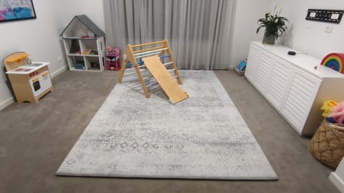 Customer photo review of The Mellow Mat v2® Designer Print | Silver Mist (Soft Touch Sensory Tatami Rug) PR01