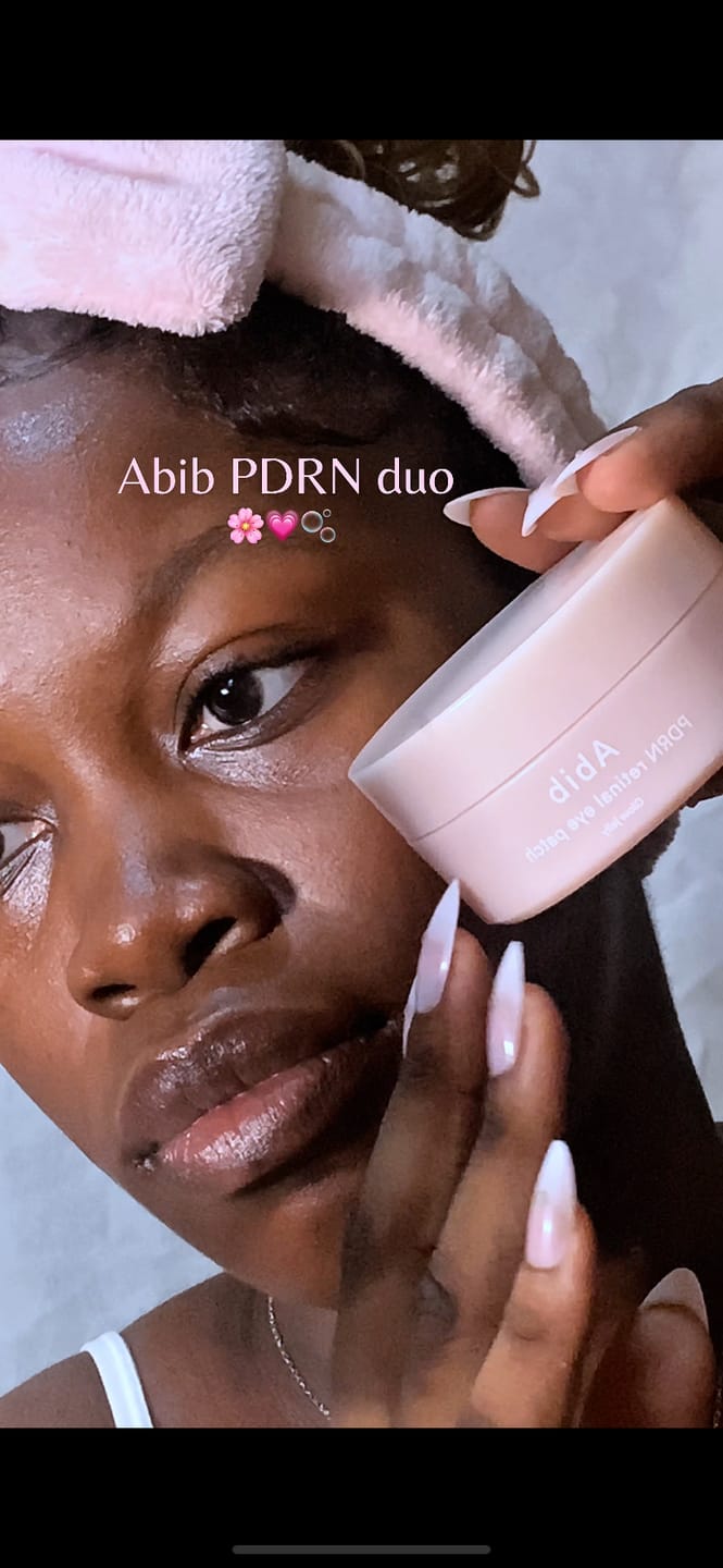 Customer photo review of PDRN retinal eye patch Glow jelly