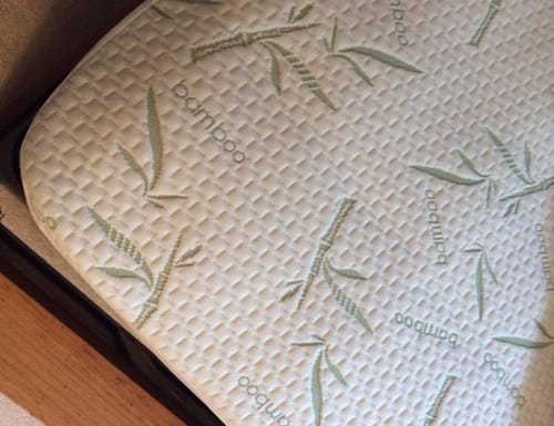 Customer photo review of NuvoDreams™ Waterproof Bamboo Mattress Protector