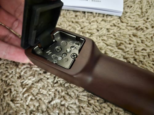 Customer photo review of Donner HUSH™ C  Acoustic-Electric Nylon string Classical Headless travel Guitar