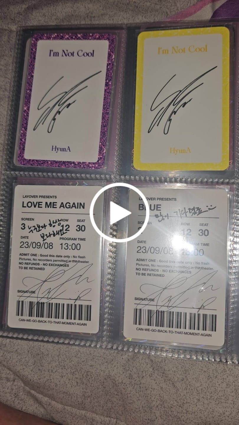 Customer video review of Premium Photocard Sleeves for K-Pop Fans