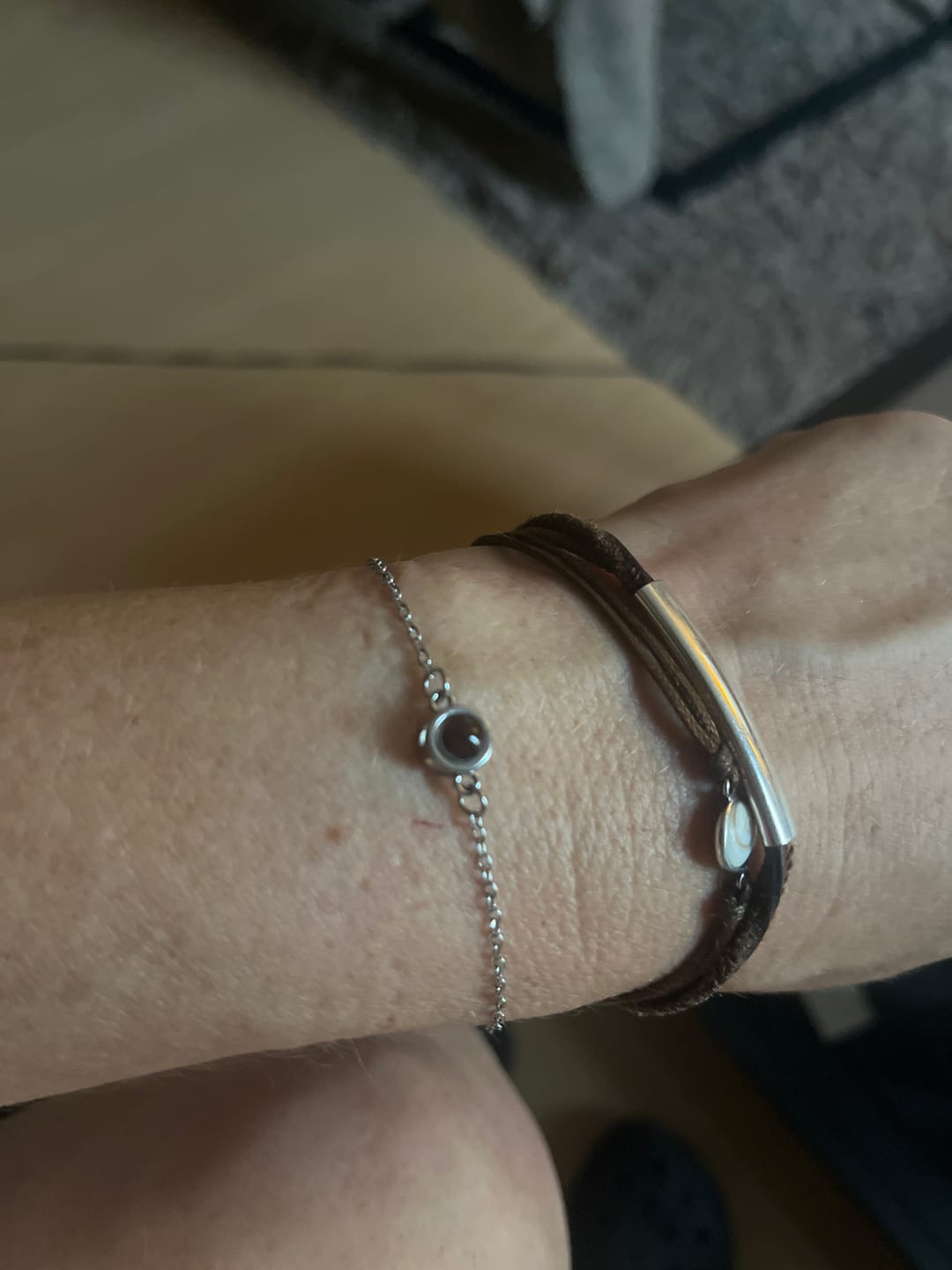 Customer photo review of Photo Projection Bracelet