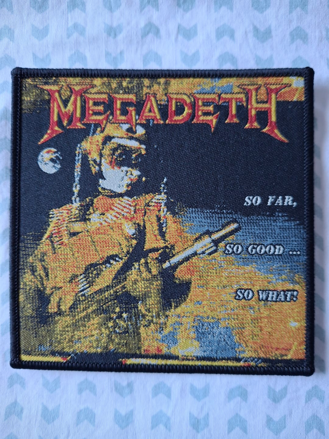 Customer photo review of Megadeth - So Far, So Good... So What! -  Square Patch