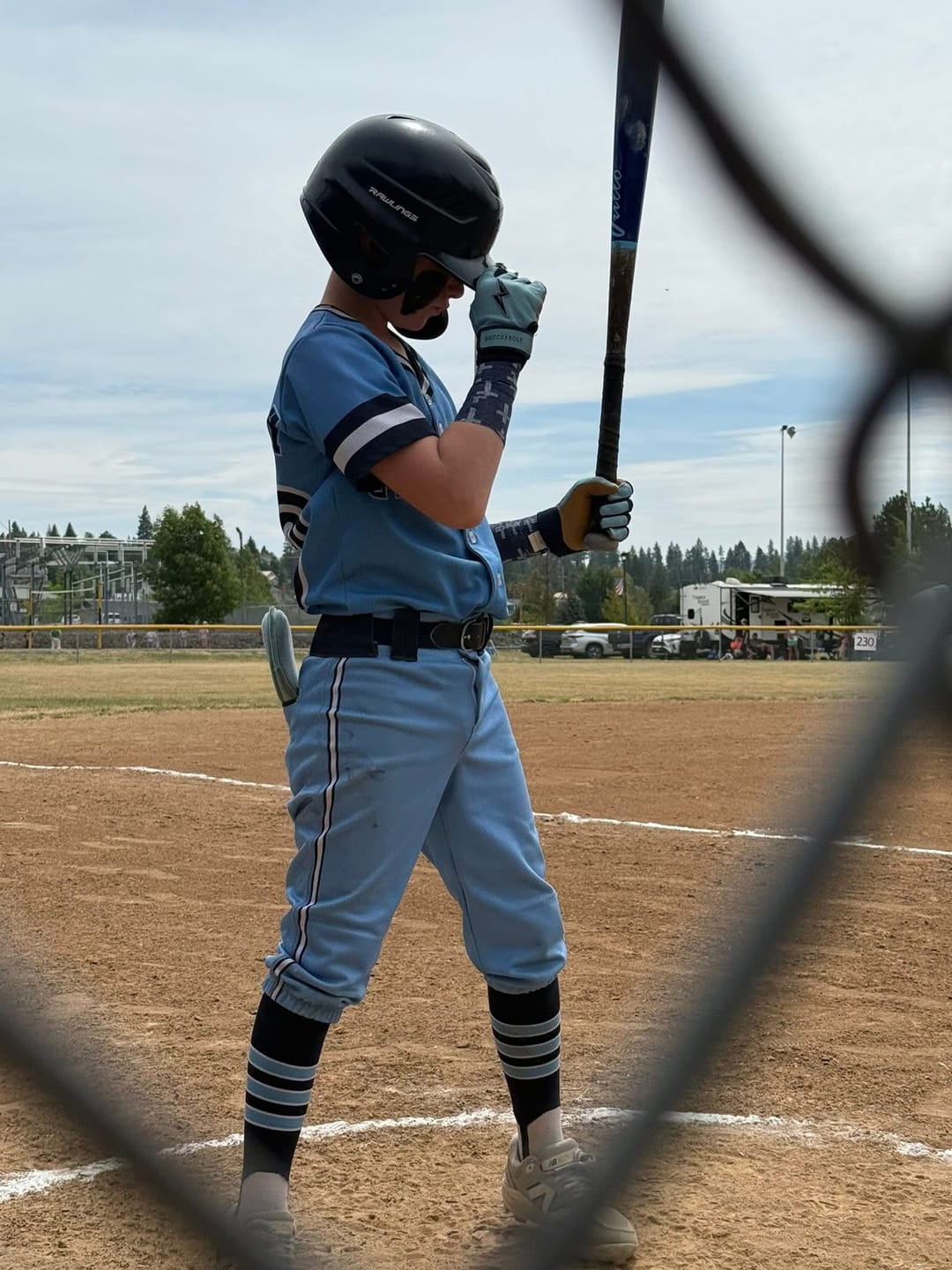 Customer photo review of Navy Blue Cross Athletic Tape