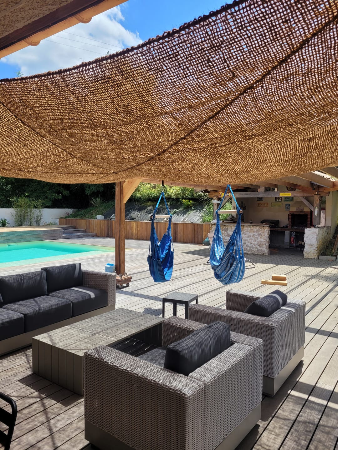 Customer photo review of Voile d'ombrage en fibre de coco - Avec Renforts