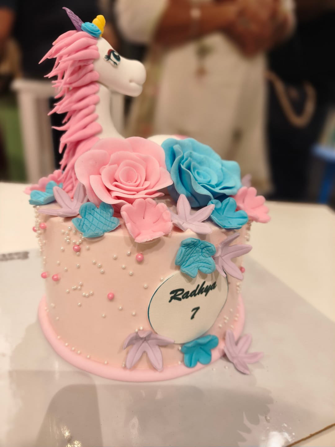 Customer photo review of Unicorn Lush Hair Cake
