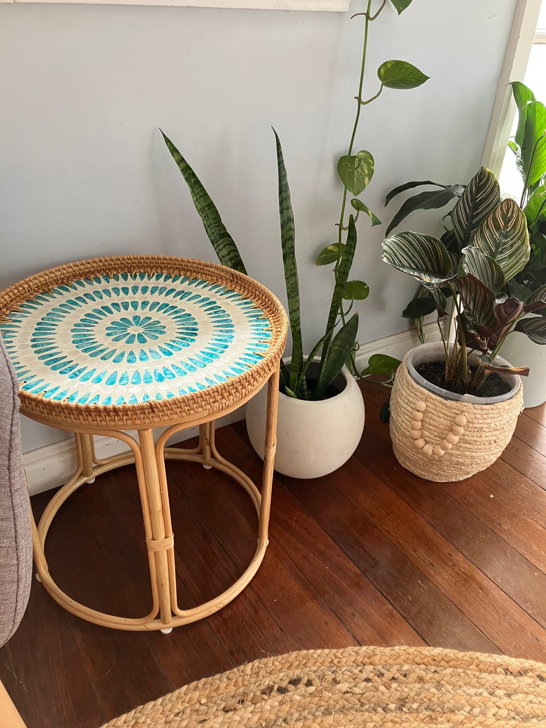 Customer photo review of Serene Rattan Table
