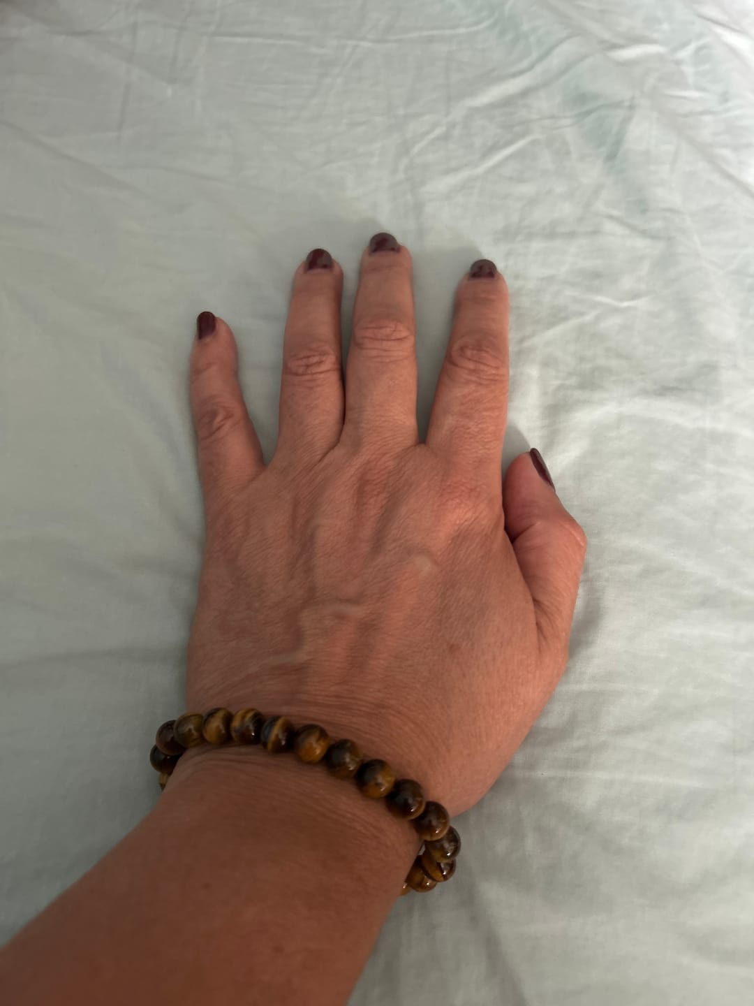 Customer photo review of Bracelet Oeil de Tigre 8mm