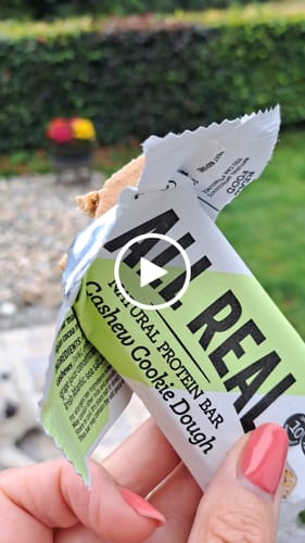 Customer video review of Cashew Cookie Dough Protein Bar 50g x 12 bars