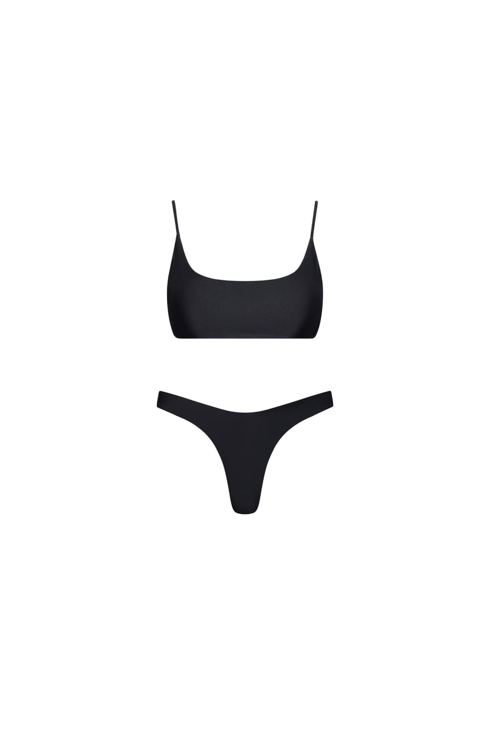 Customer photo review of Malibu Bralette String Tie Bikini Set Black