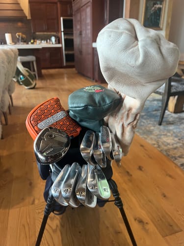 Customer photo review of Japanese Wave Mallet Putter Headcovers - Copper