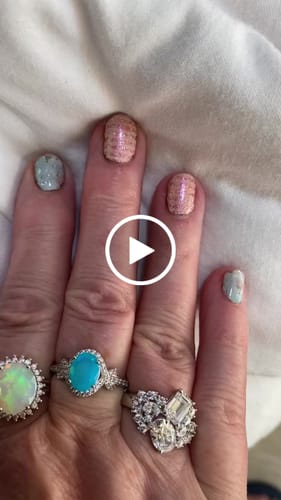 Customer video review of Cluster CZ Ring in Sterling Silver