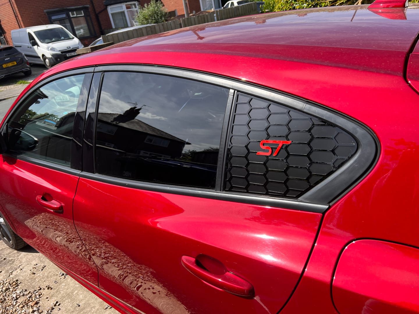 Customer photo review of Mk4/4.5 Focus Rear Quarter Window Inserts (Pair)