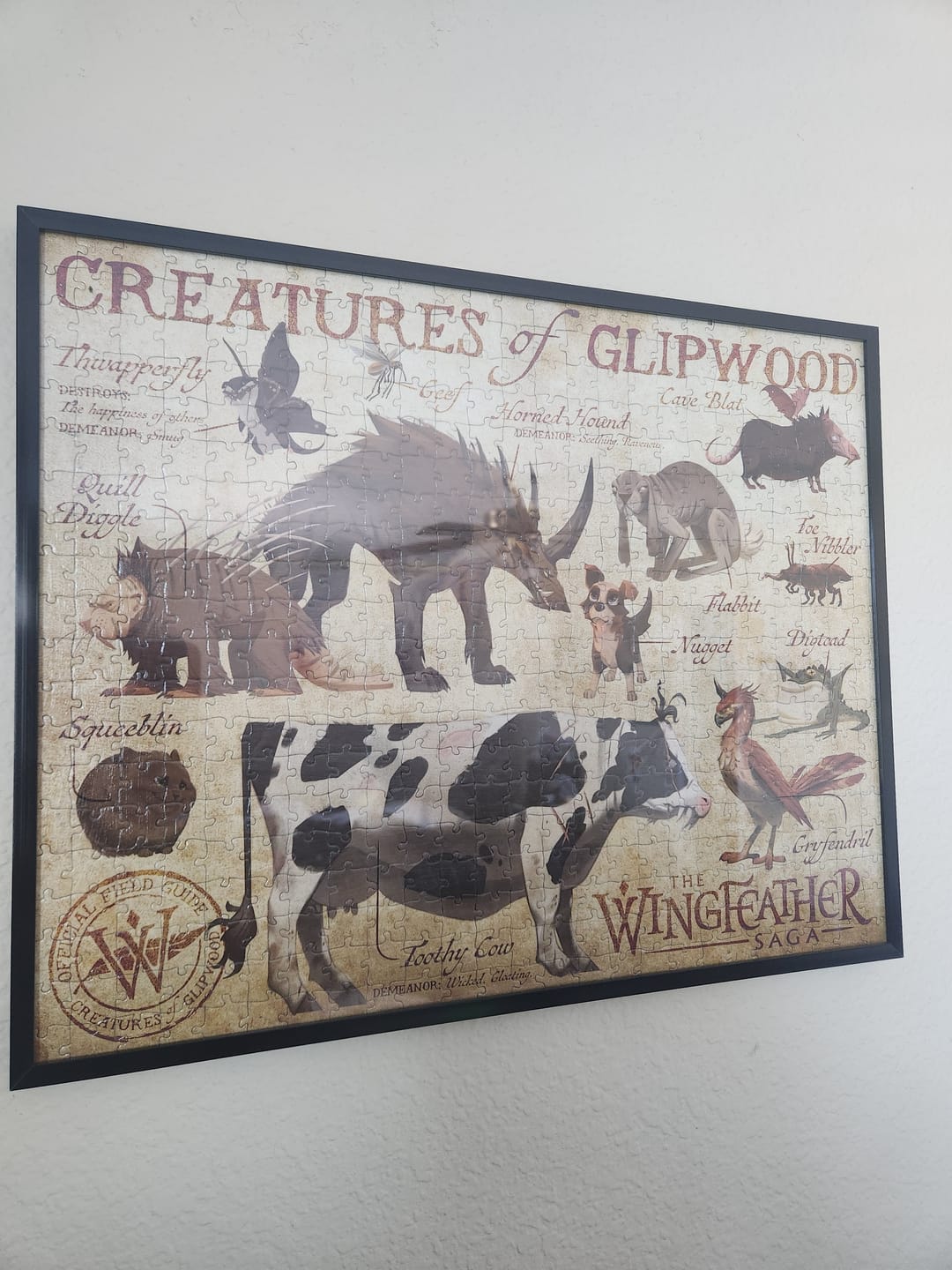 Customer photo review of Creatures of Glipwood Puzzle