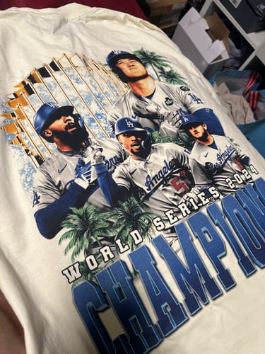 Customer photo review of "World Series Champions" Dodgers T-Shirt