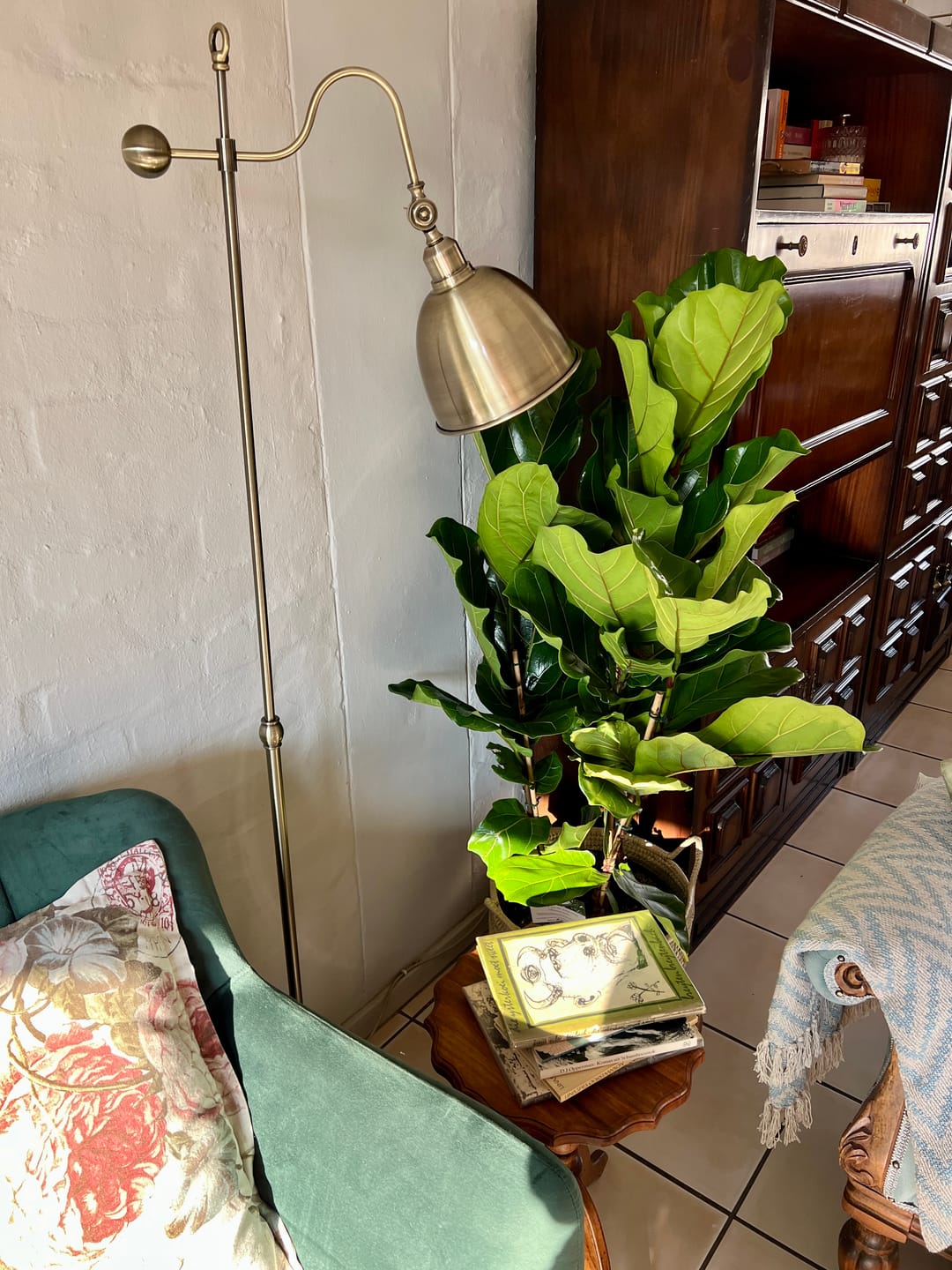 Customer photo review of Ashton Metal Floor Lamp Antique