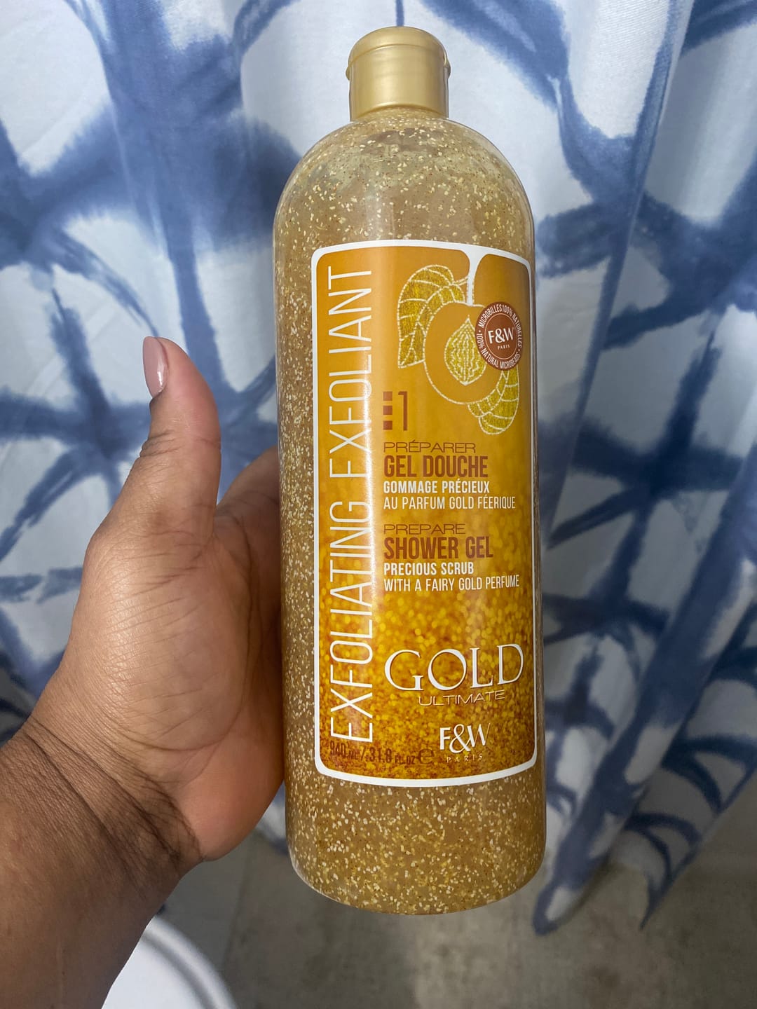 Customer photo review of Fair and White 1: Gold Exfoliating Shower Gel Scrub 940ml / 31.8fl.oz