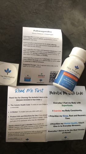 Customer photo review of Ashwagandha 60/120 Capsules