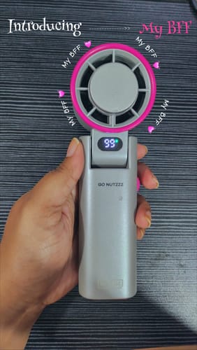 Customer photo review of BFF | Personal Hand Fan with IceTouch™
