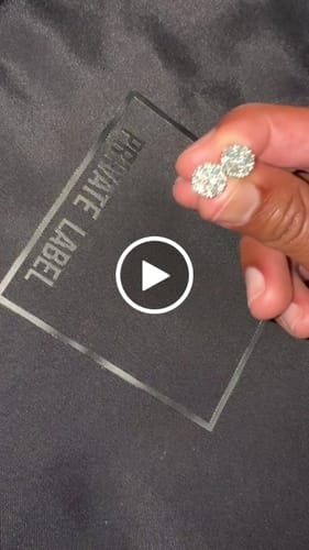 Customer video review of 1.40 Carat Certified VVS1 Moissanite Cluster Earrings