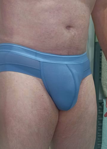 Customer photo review of 3 Pack Comfy U Convex Pouch Briefs For Men