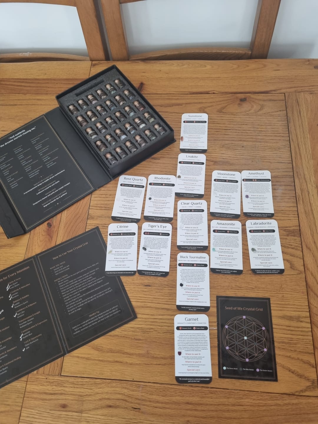 Customer photo review of The Crystal Wisdom Card Deck
