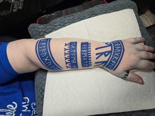 Customer photo review of Painless Tattoo Numbing Cream