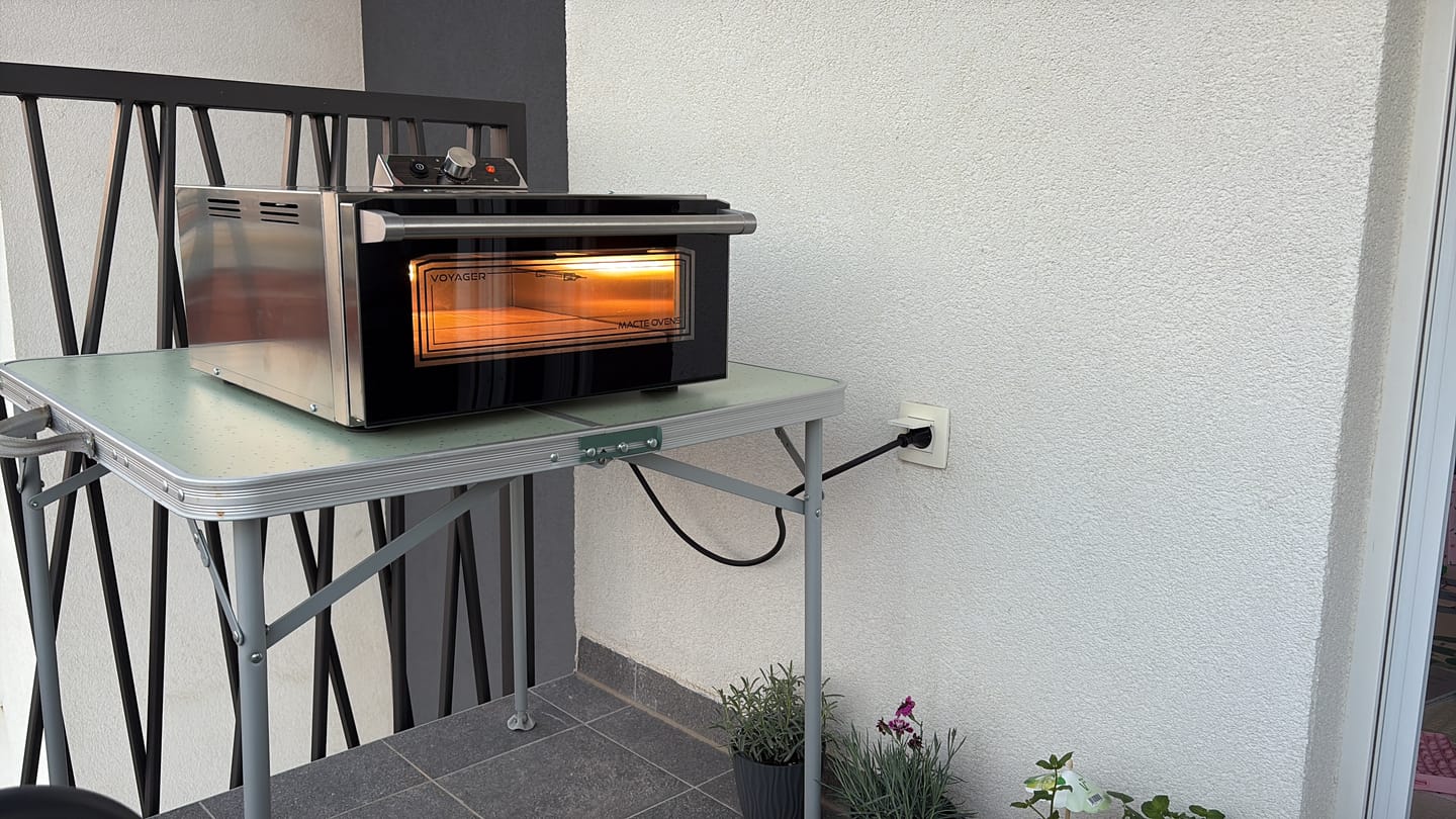 Customer photo review of Macte Ovens Voyager SMART | Forno elettrico per pizza e pane