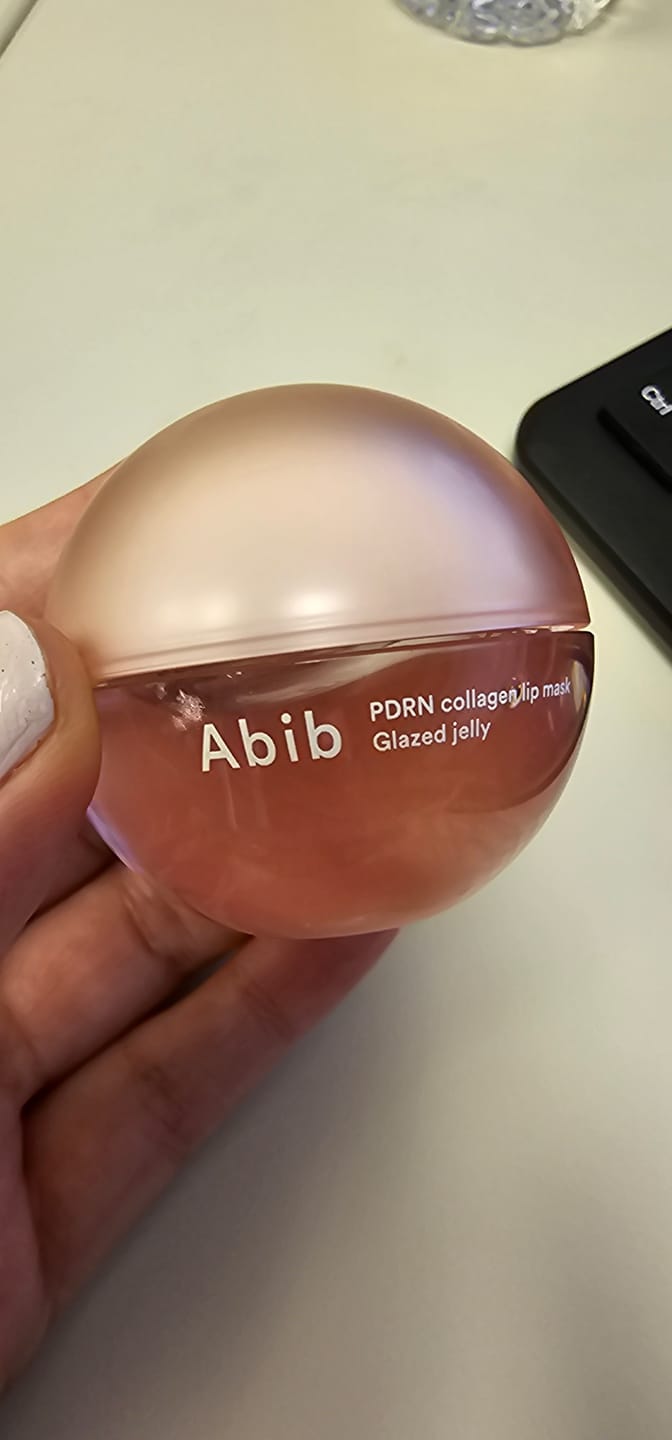 Customer photo review of PDRN Collagen Lip Mask Glazed Jelly