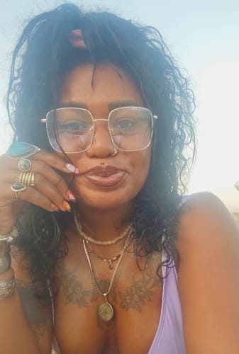 Customer photo review of סט שרשראות מהרני טורמלין אבטיח