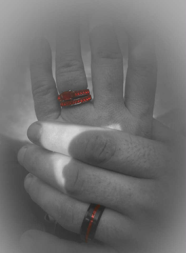 Customer photo review of Ruby Love Rings