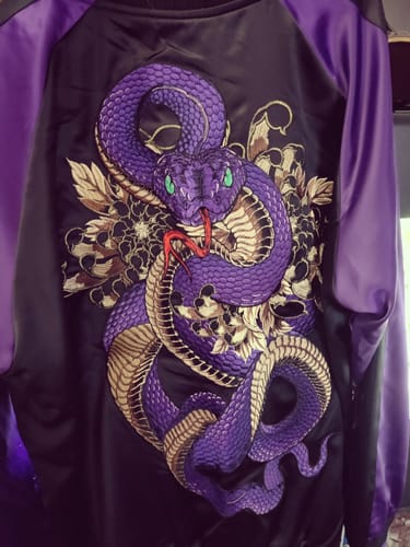 Customer photo review of Violet Viper Sukajan Jacket
