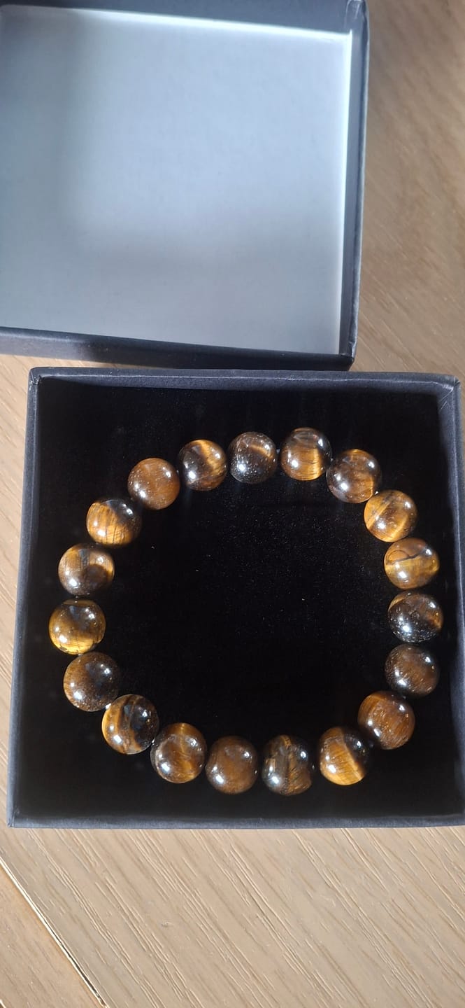 Customer photo review of Bracelet Oeil de Tigre 10mm