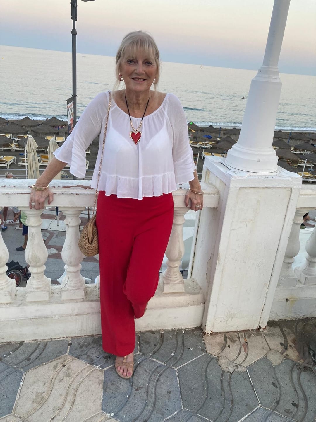 Customer photo review of Plain Red Scuba Crepe Stretch Jersey Fabric 4 Way Stretch