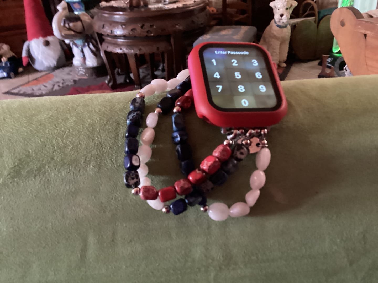 Customer photo review of Independence Flame Stretch Apple Watch Strap