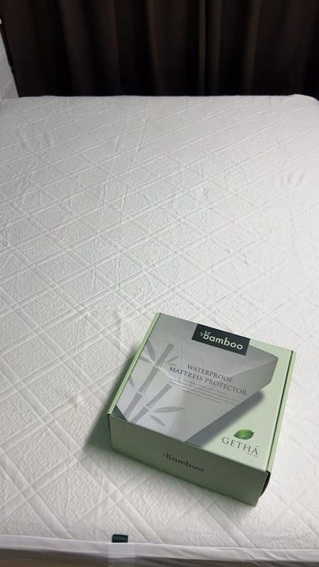 Customer photo review of Bamboo Waterproof Mattress Protector