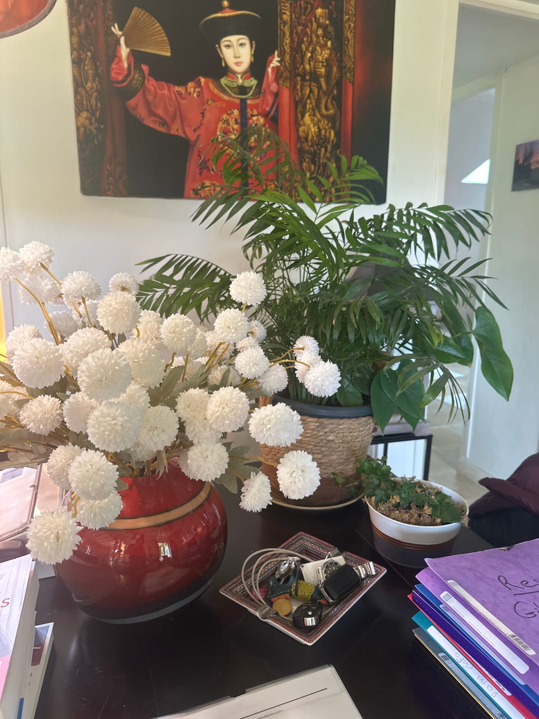Customer photo review of Fleur de Kiku - Blanc (10 tiges/ 50 pompons)
