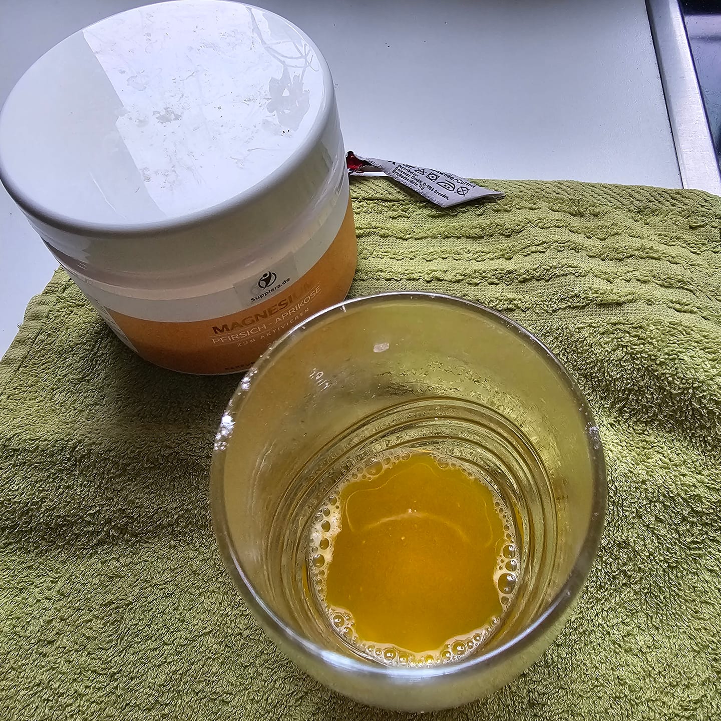 Customer photo review of Ionisches Magnesium **Pfirsich-Aprikose** 250g Dose