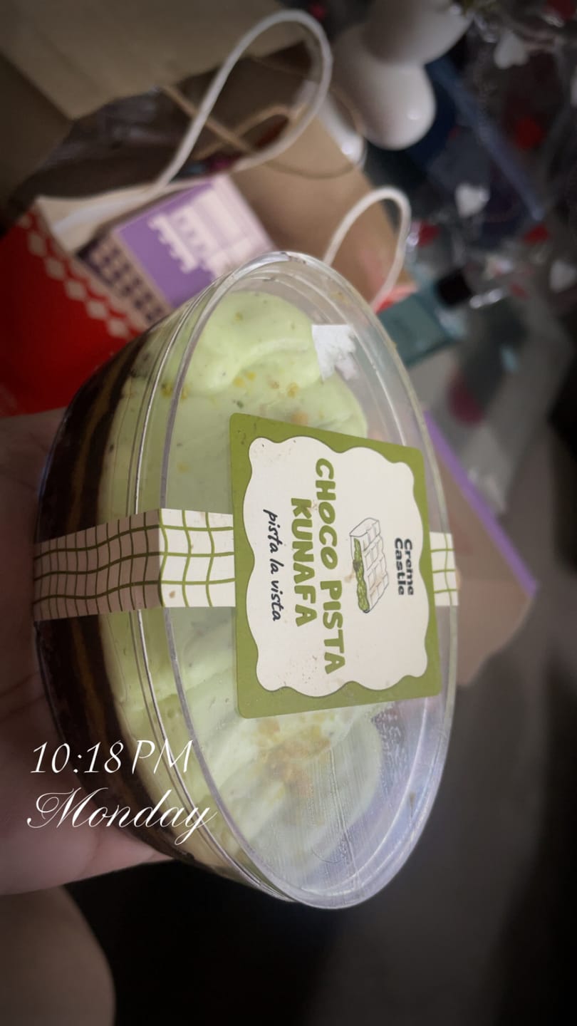 Customer photo review of Dubai Viral Chocolate Kunafa Jar [2 Pcs]