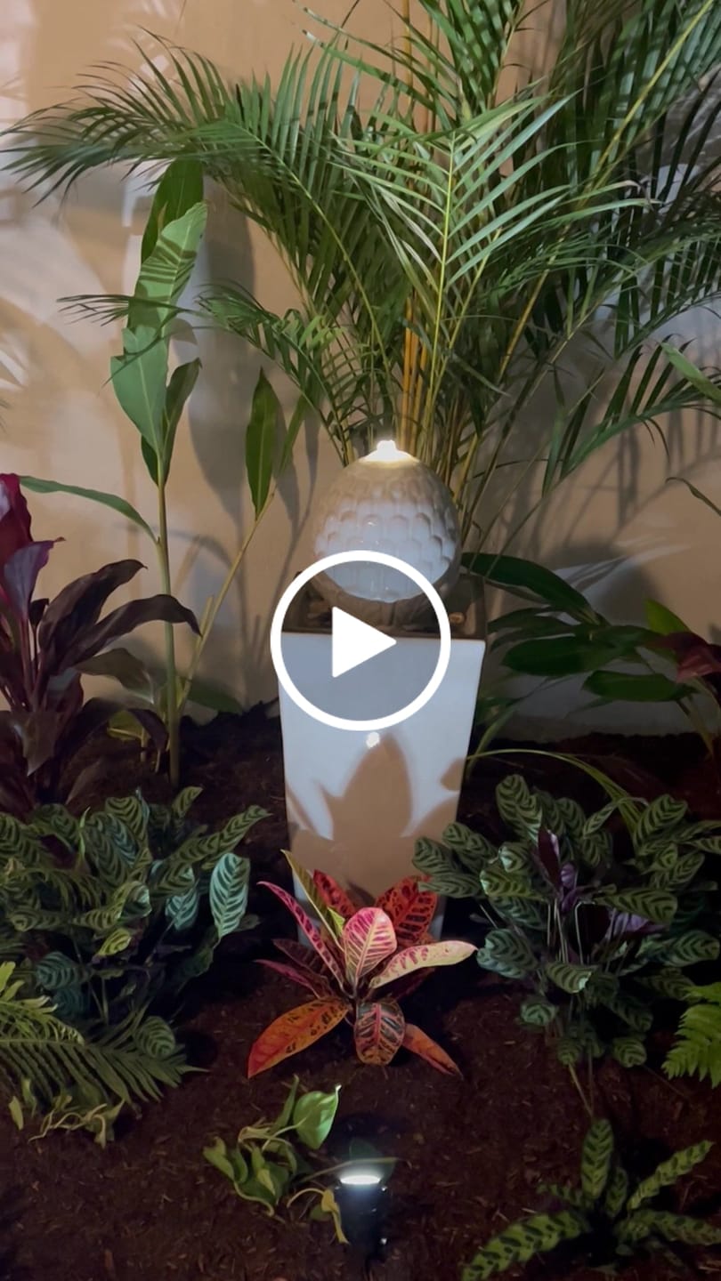 Customer video review of Monet Ball Tower Ceramic Water Feature - Classic 91cm