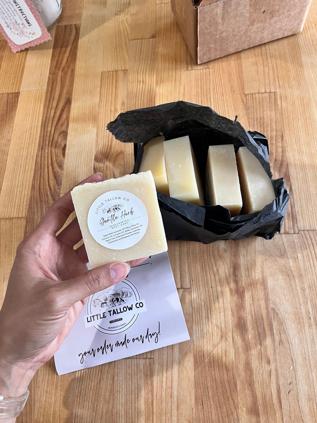 Customer photo review of Handmade Tallow Soap
