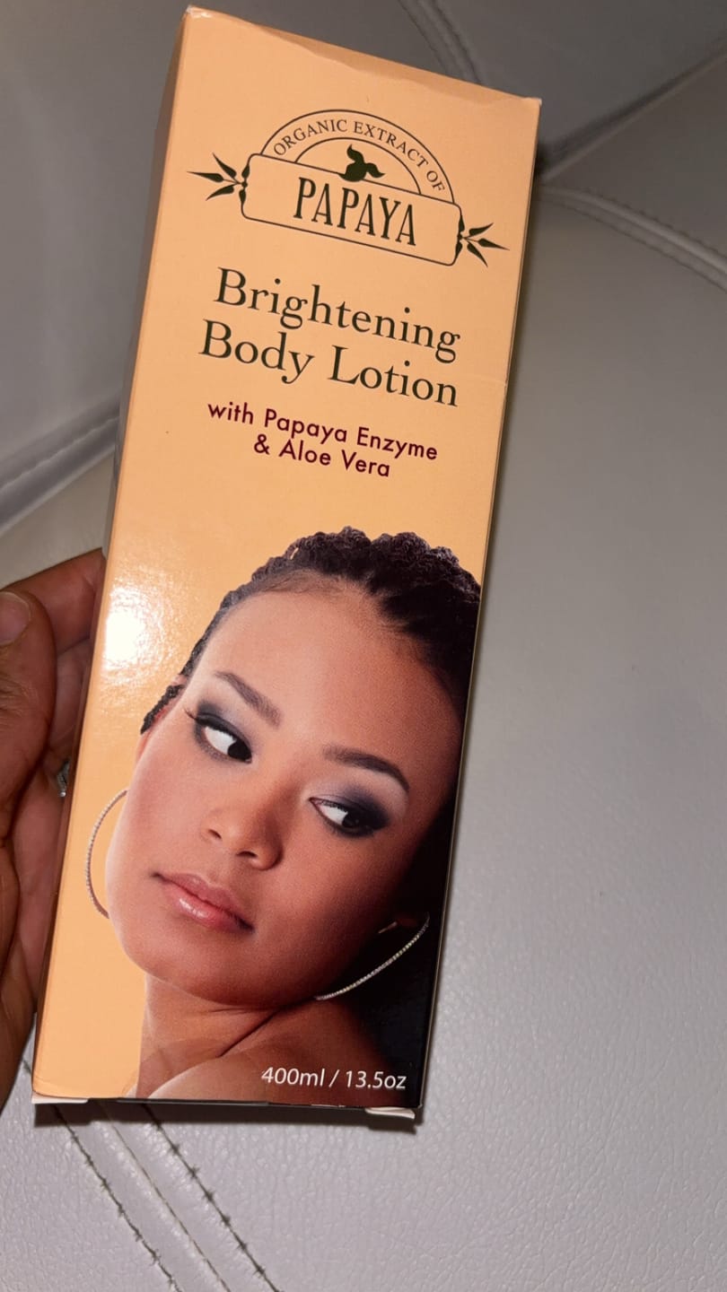 Customer photo review of Organic Extract of Papaya Brightening Body Lotion - 400ml