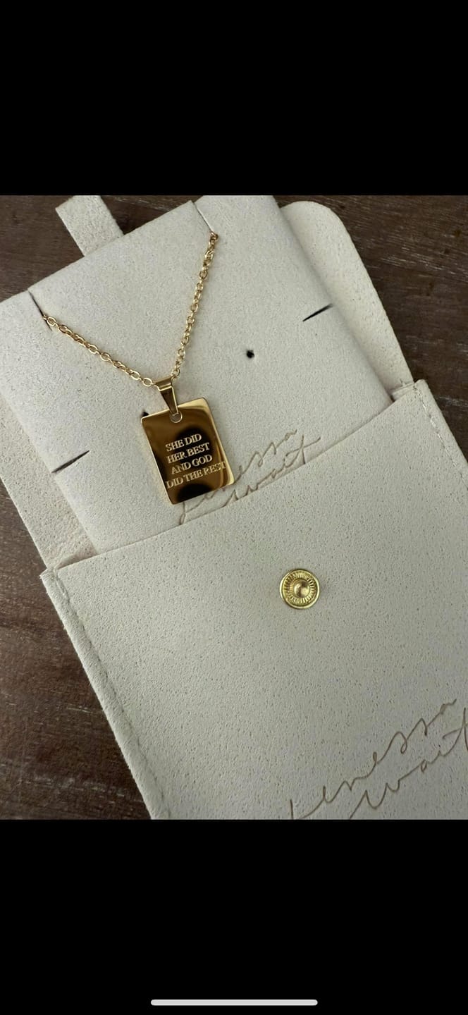Customer photo review of Necklace: She Did Her Best