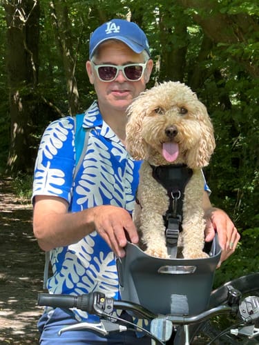 Customer photo review of Kvisp Dog Bike Carrier