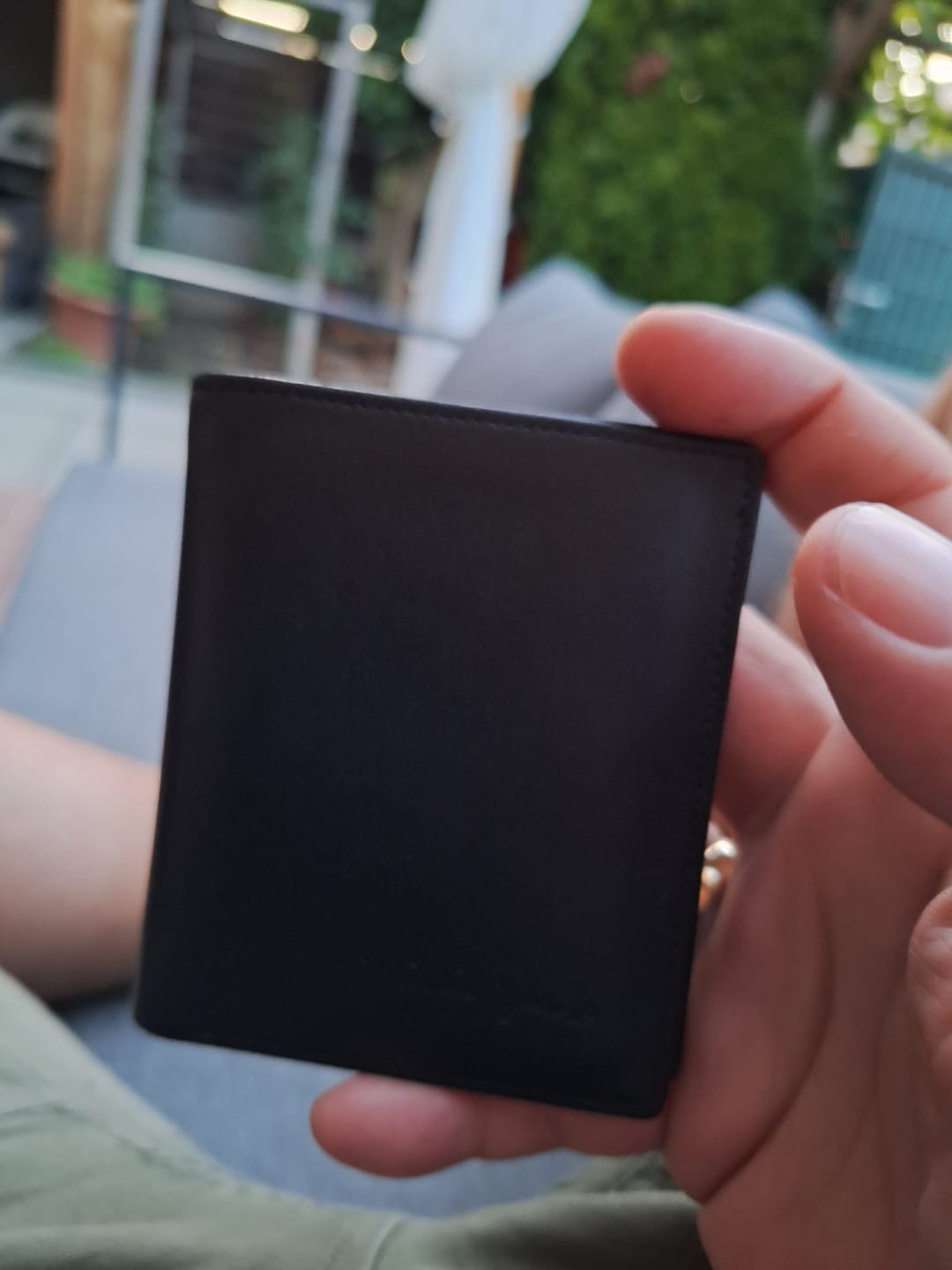 Customer photo review of Slimstar - slim wallet with small coin pocket