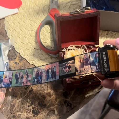 Customer photo review of Custom Drive Safe Film Roll Keychain For Your Love
