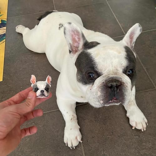 Customer photo review of Personalized Custom Pet Keychain/Magnet