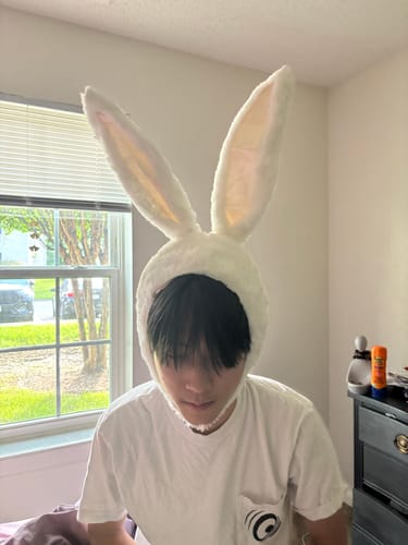 Customer photo review of Alt Fuzzy Bunny Ear Hat
