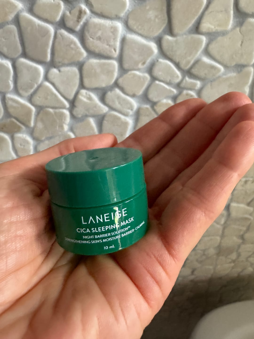 Customer photo review of Nomierinoša nakts maska Laneige Cica Sleeping Mask
